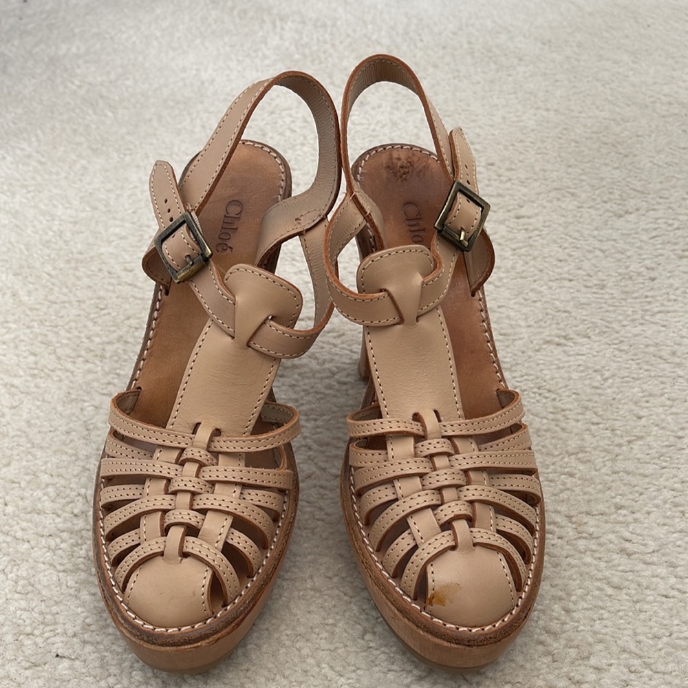 Gorgeous Chloe stacked heels